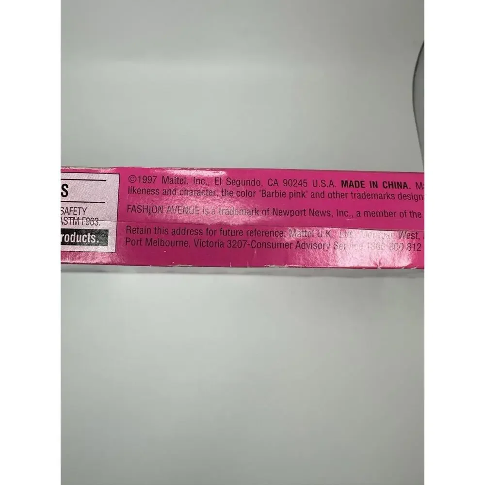 Barbie Party Fashion Avenue Collection 1997 Vintage Mattel #18155 C5 New Sealed - Picture 5 of 7